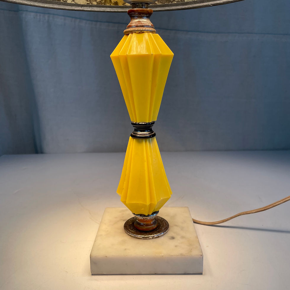 Thumbnail: Small Yellow Geometric Lamp