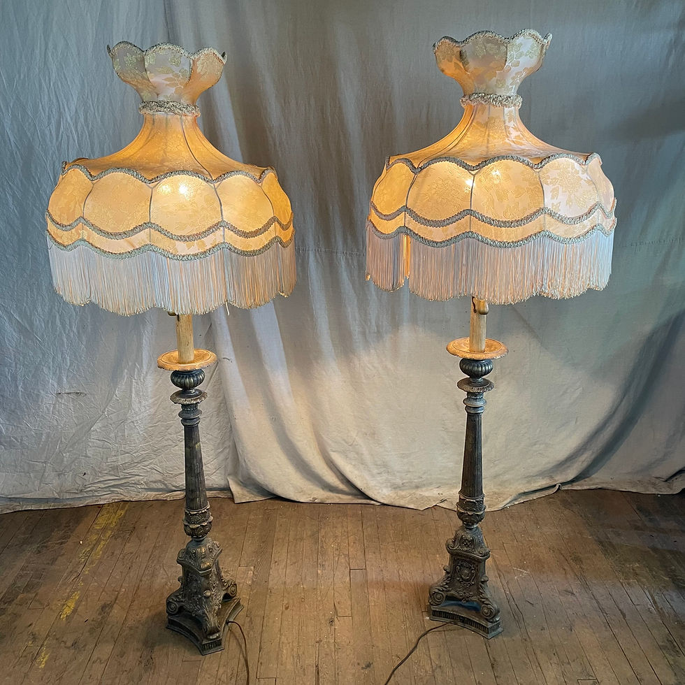 Heavy Ornamental Victorian Standing Floor Lamp
