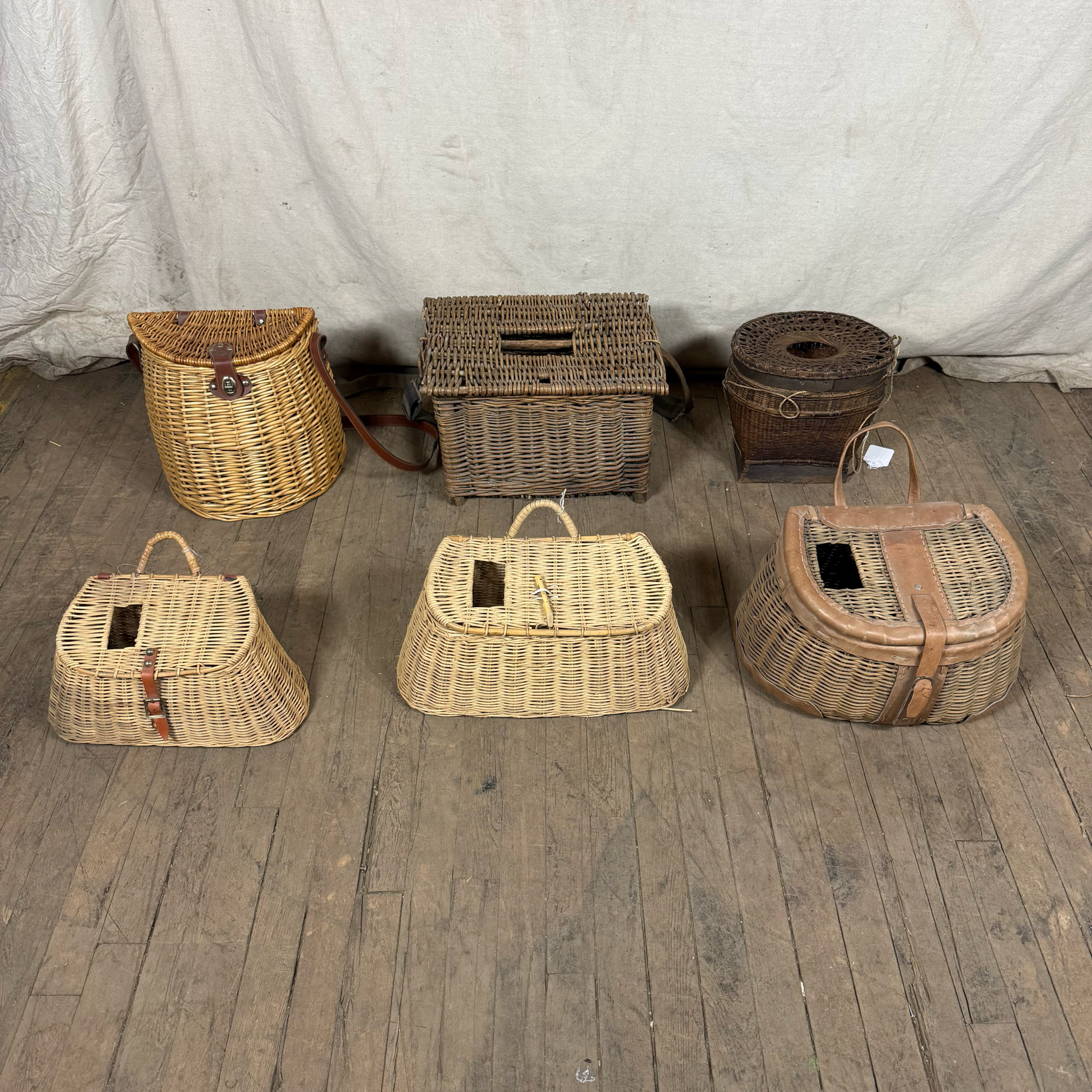 Wicker Fishing Creel Basket