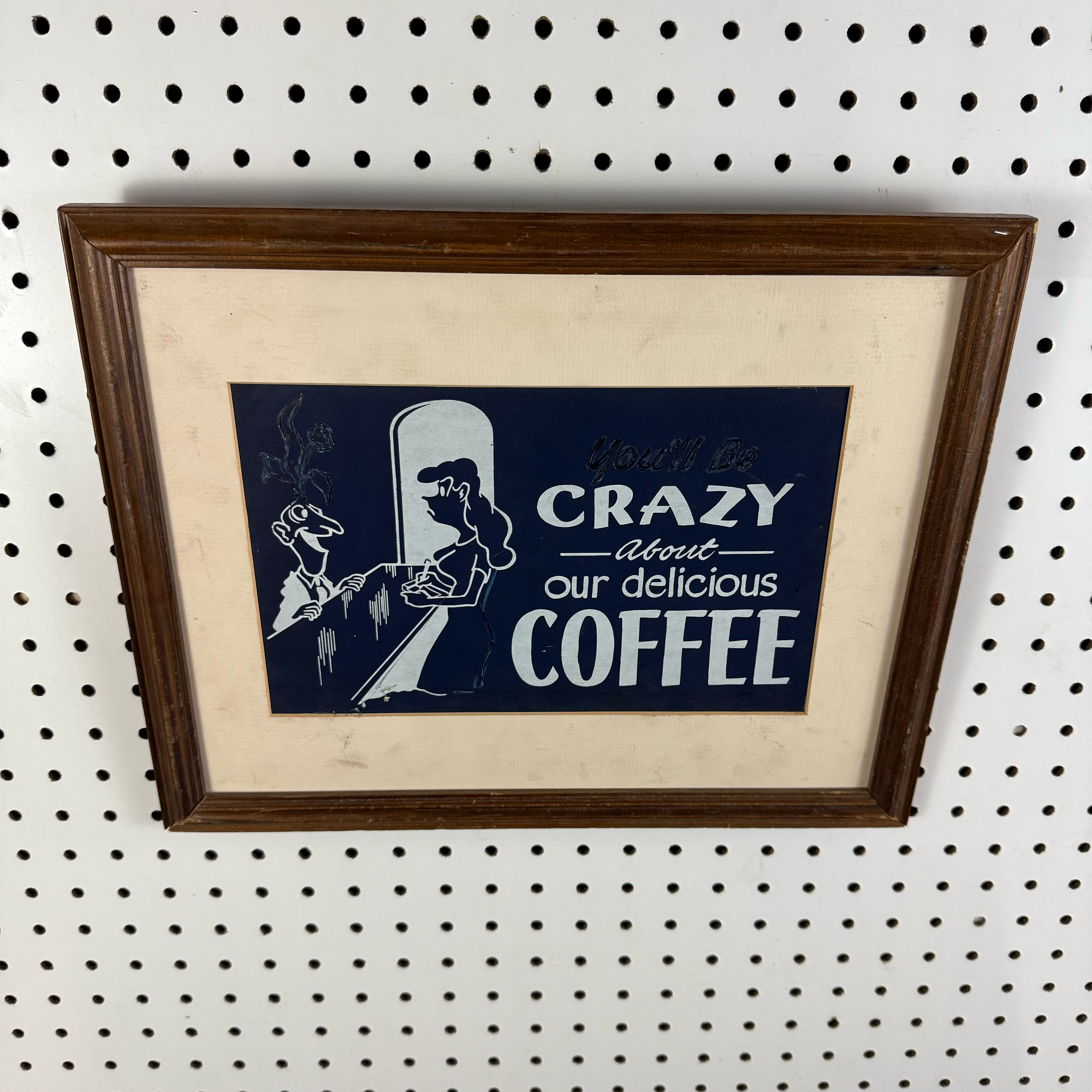 Crazy About Our Delicious Coffee Framed Sign