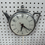 Thumbnail: Plastic Silver Teapot Wall Clock