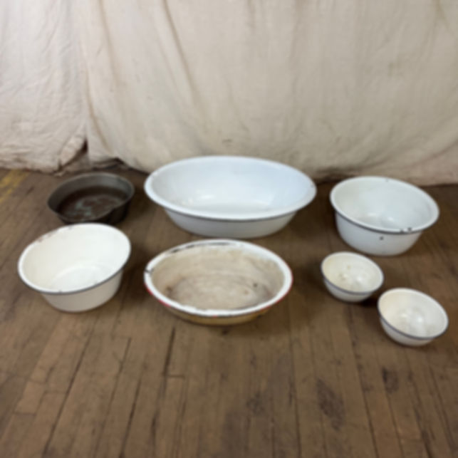Enamel Bedpans/Chamber Pots