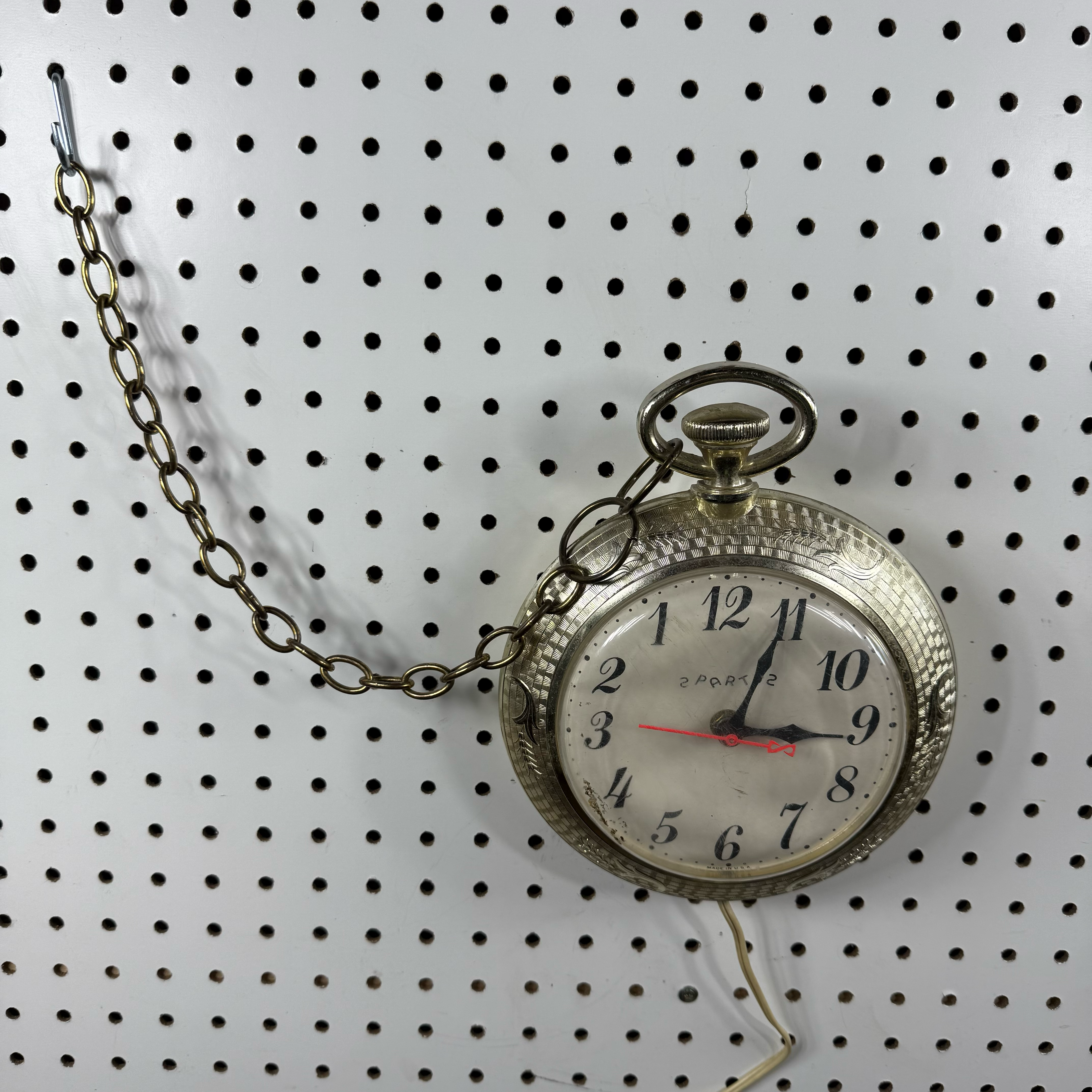 Plastic Pocket Watch Wall Clock