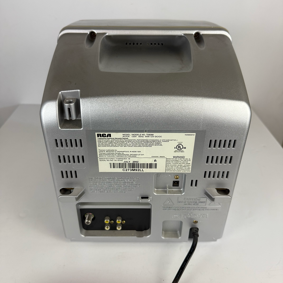 Thumbnail: Silver Portable TV w/ Built in VCR