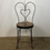Thumbnail: Black Heart Back Ice Cream Parlor Chair w/ Wood Seat