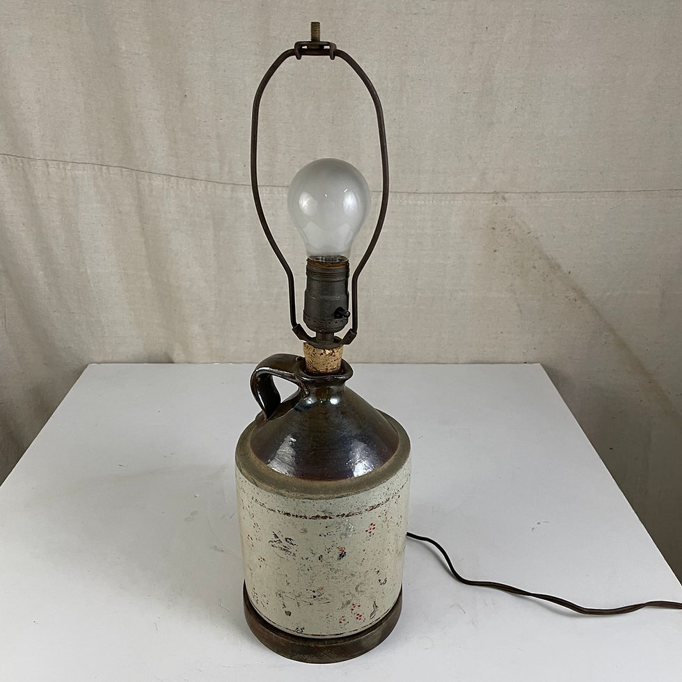 Thumbnail: Stone Moonshine Jug Lamp
