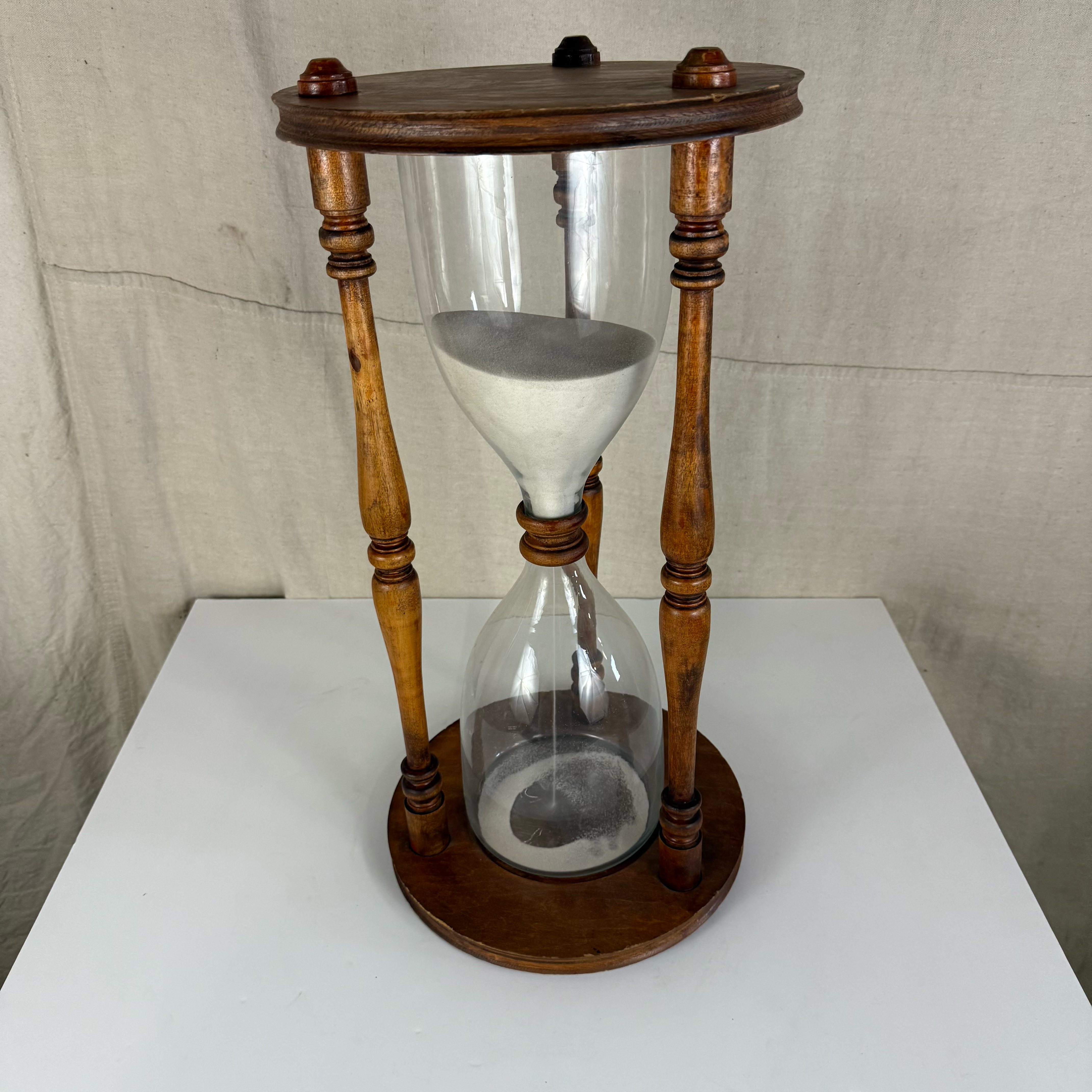 Large Wooden Hourglass