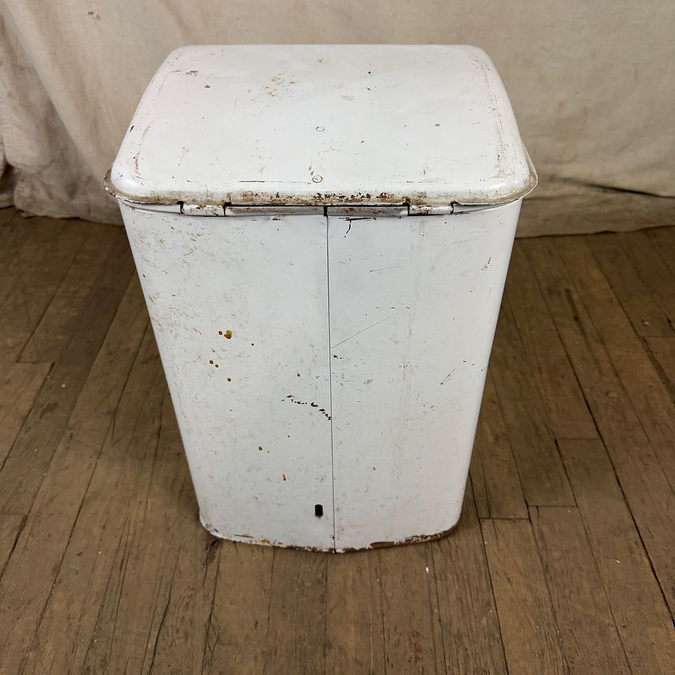 Thumbnail: White Medical Trash Can Waste Basket