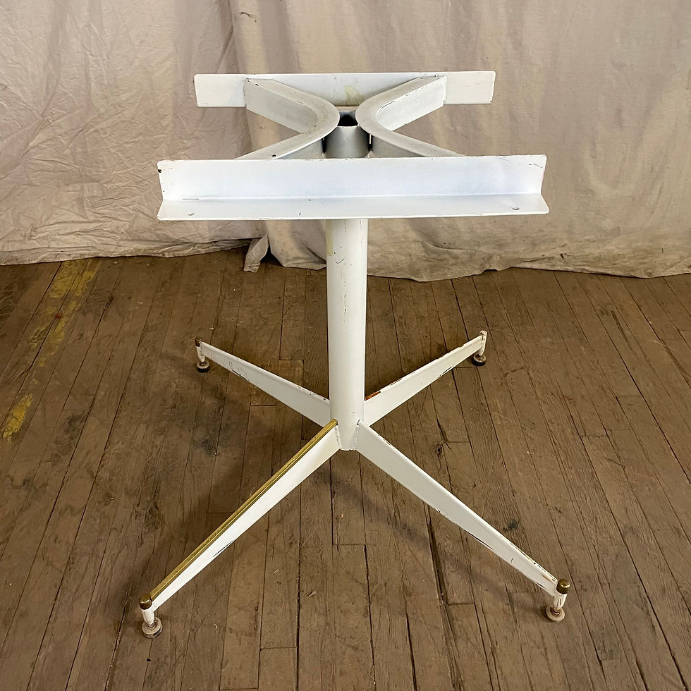 White Cross Table Base