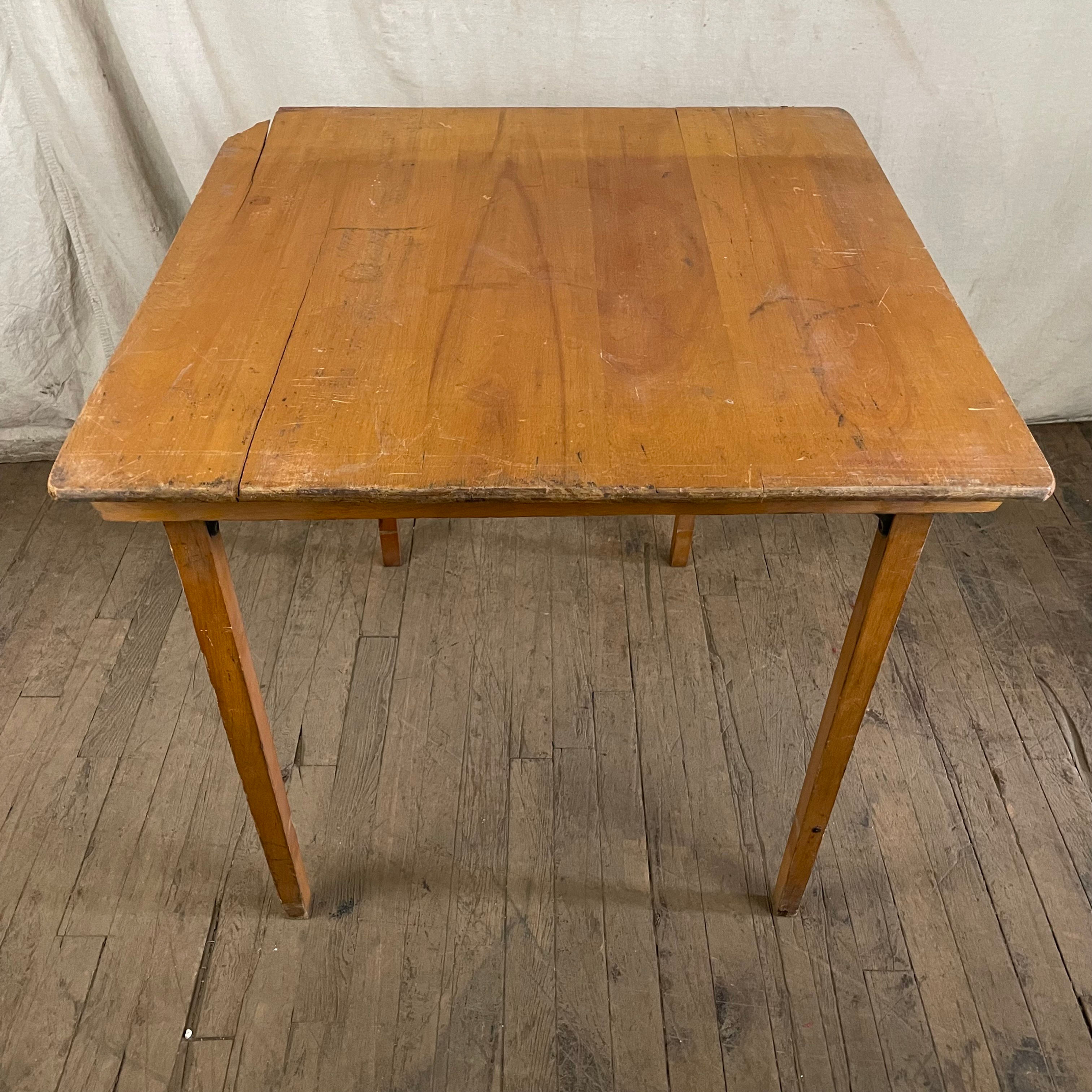 Light Wood Folding Table