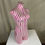 Thumbnail: Pink & White Female Torso Dress Form Mannequin