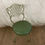 Thumbnail: Green Metal Swiveling Garden Chair