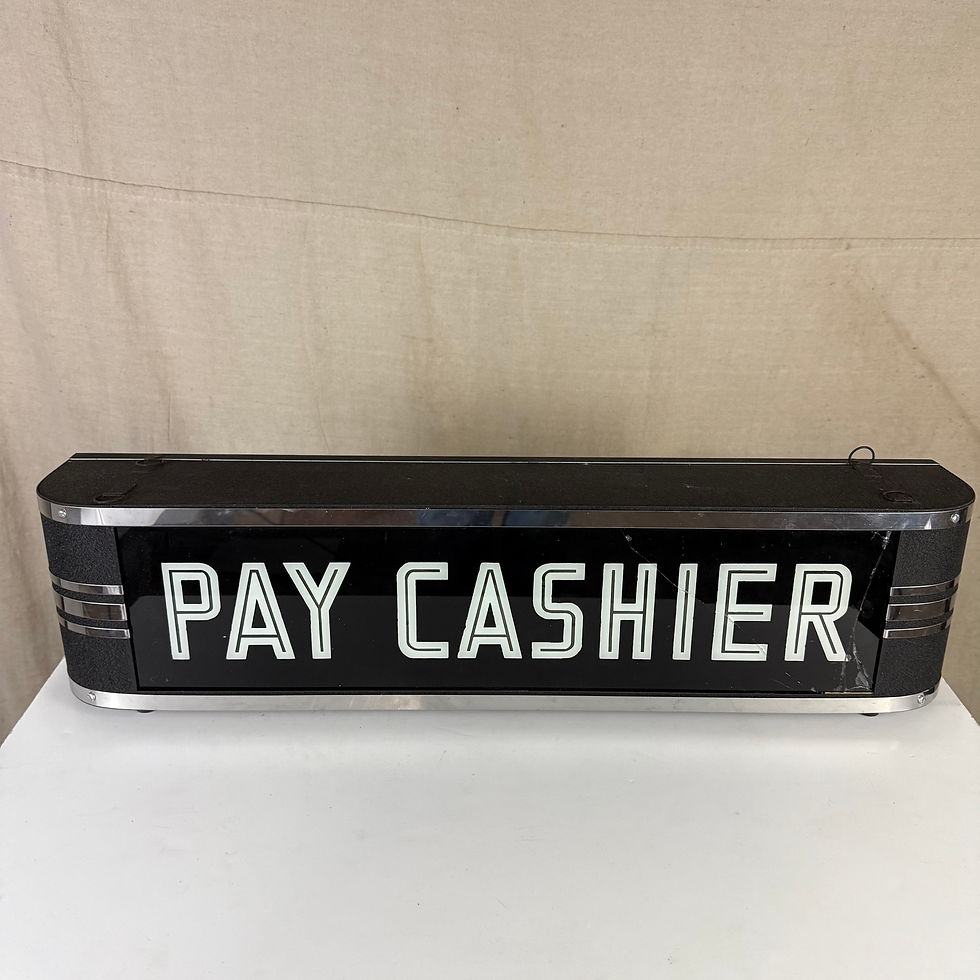 Thumbnail: Pay Cashier Lighted Box Sign