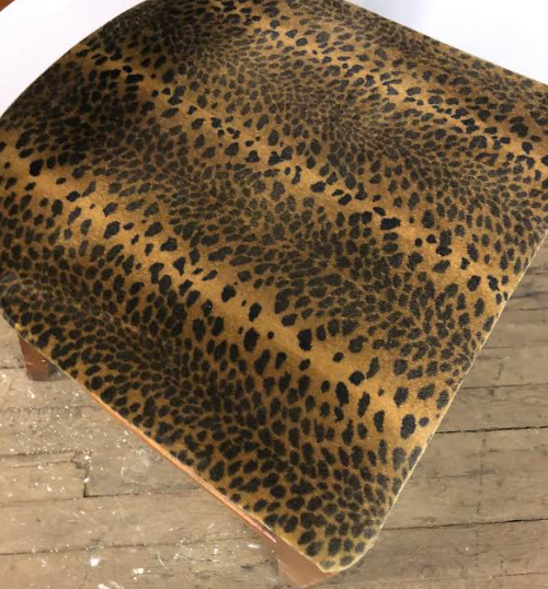 Thumbnail: Upholstered Cheetah Print Dining Chair