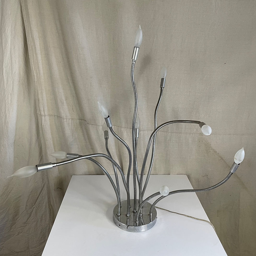 Medusa Spaghetti Monster Chrome Lamp