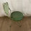Thumbnail: Green Metal Swiveling Garden Chair