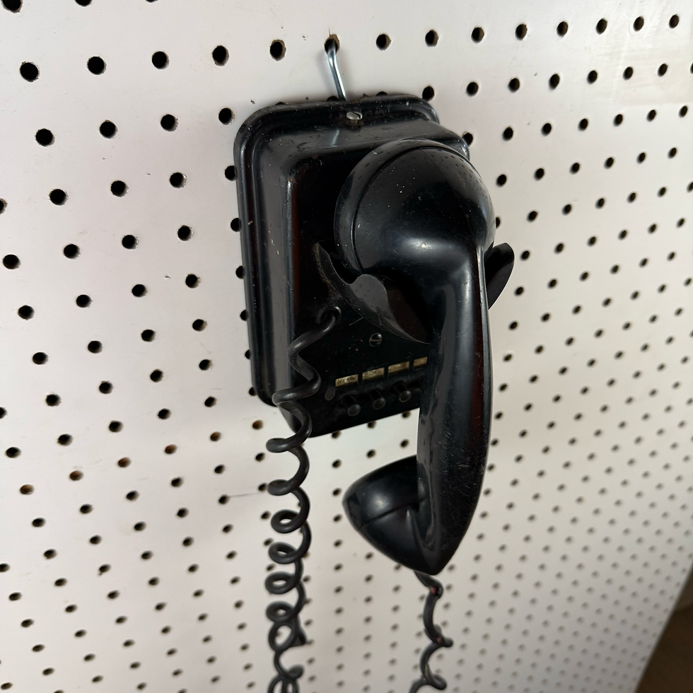 Thumbnail: Black 4 Line Nondial Intercom Wall Hanging Telephone