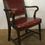 Thumbnail: Red Leather Office Arm Chair