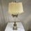 Thumbnail: Ornate Brass & Crystal Candelabra Lamp