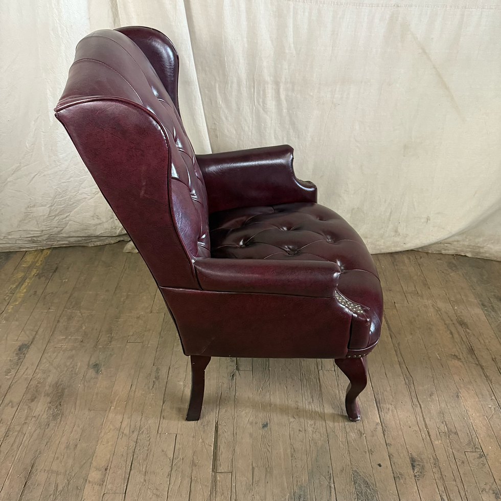 Thumbnail: Brown Tufted Office Wingback Chair