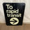 Thumbnail: Double Sided To Rapid Transit Sign