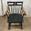 Thumbnail: Black Wooden Harvard Armchair