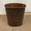 Thumbnail: Black & Gold Square Design Metal Trash Can Waste Basket