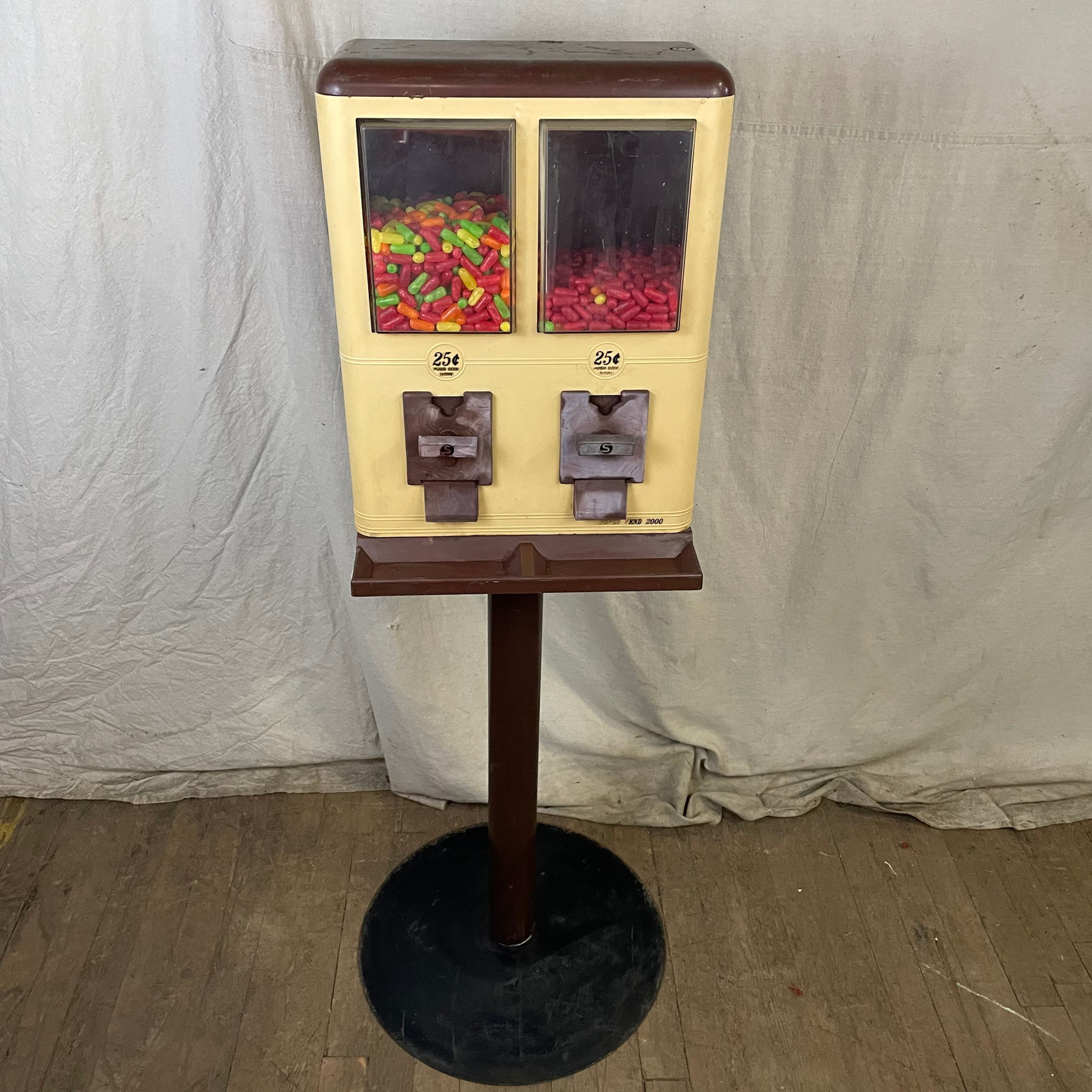 Brown & Cream Vend2000 Dispenser Gumball Candy Machine