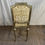 Thumbnail: Gold Upholstered Stool w/ Back