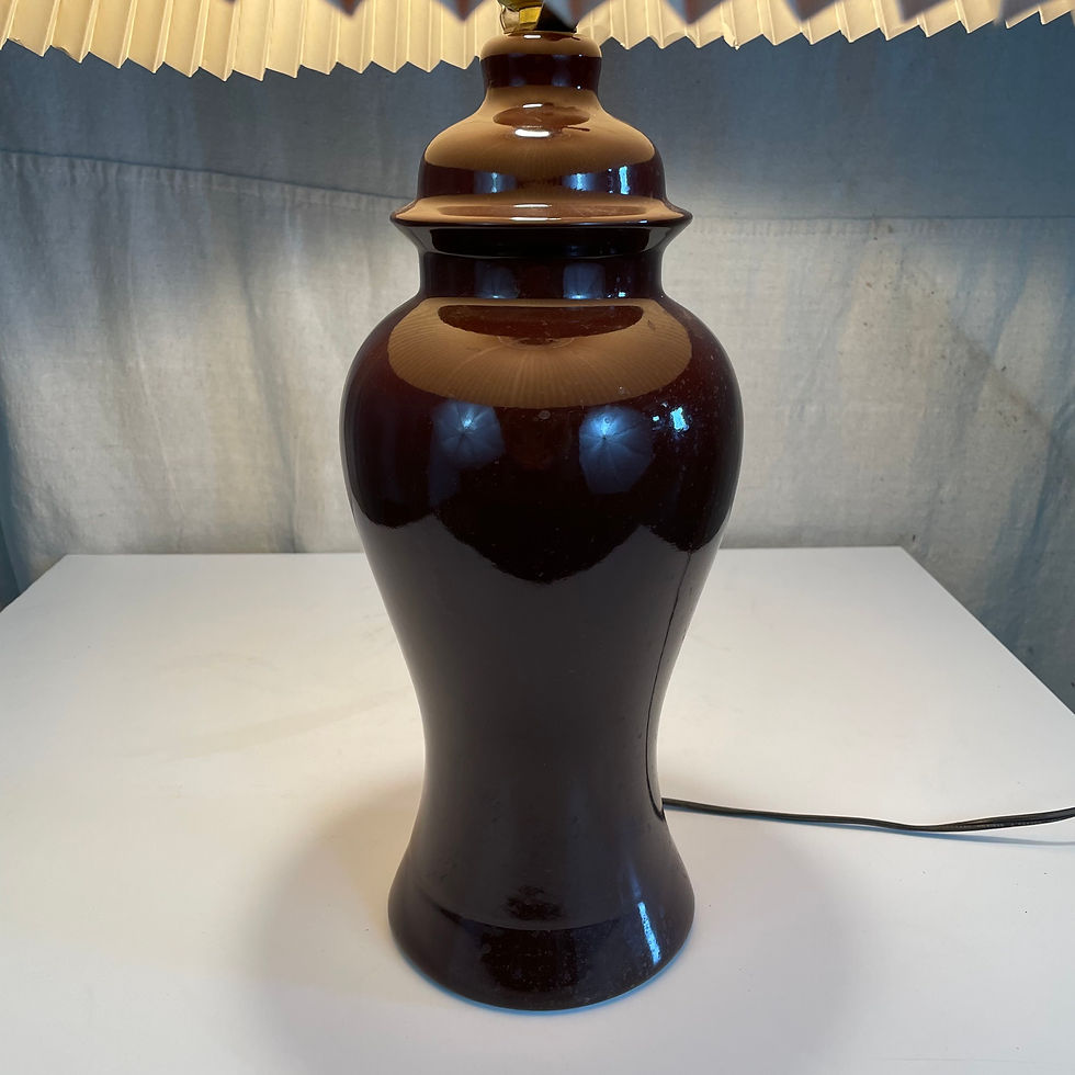 Thumbnail: Modern Brown Vase Lamp