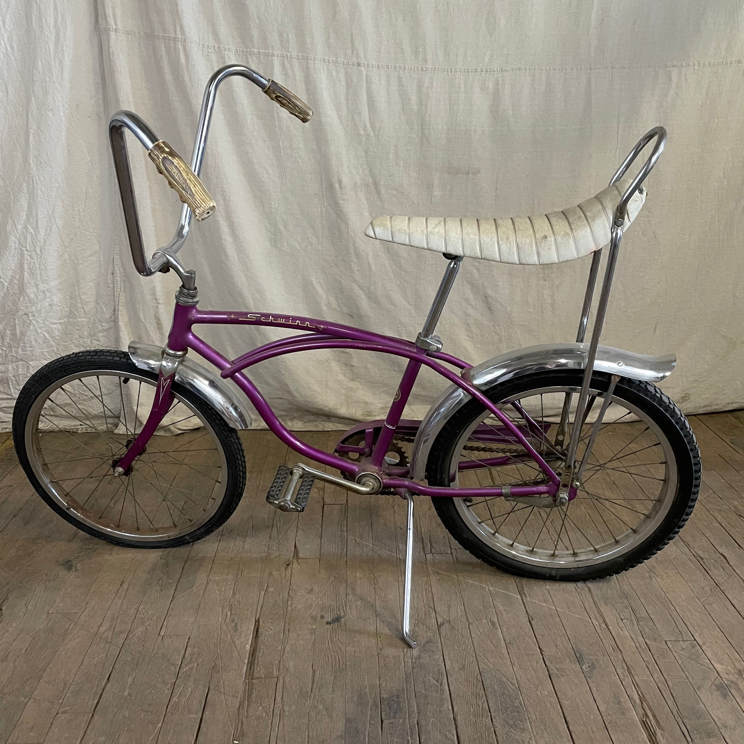 Purple Schwinn DeLuxe Sting Ray Kid's Bike