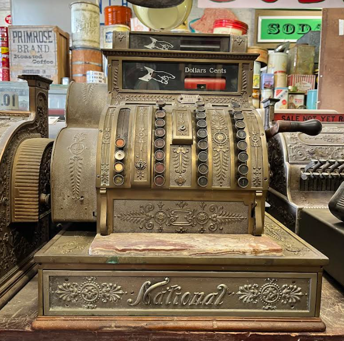 Brass National Cash Register Model 452