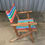 Thumbnail: Striped Fabric Children's Folding Chair