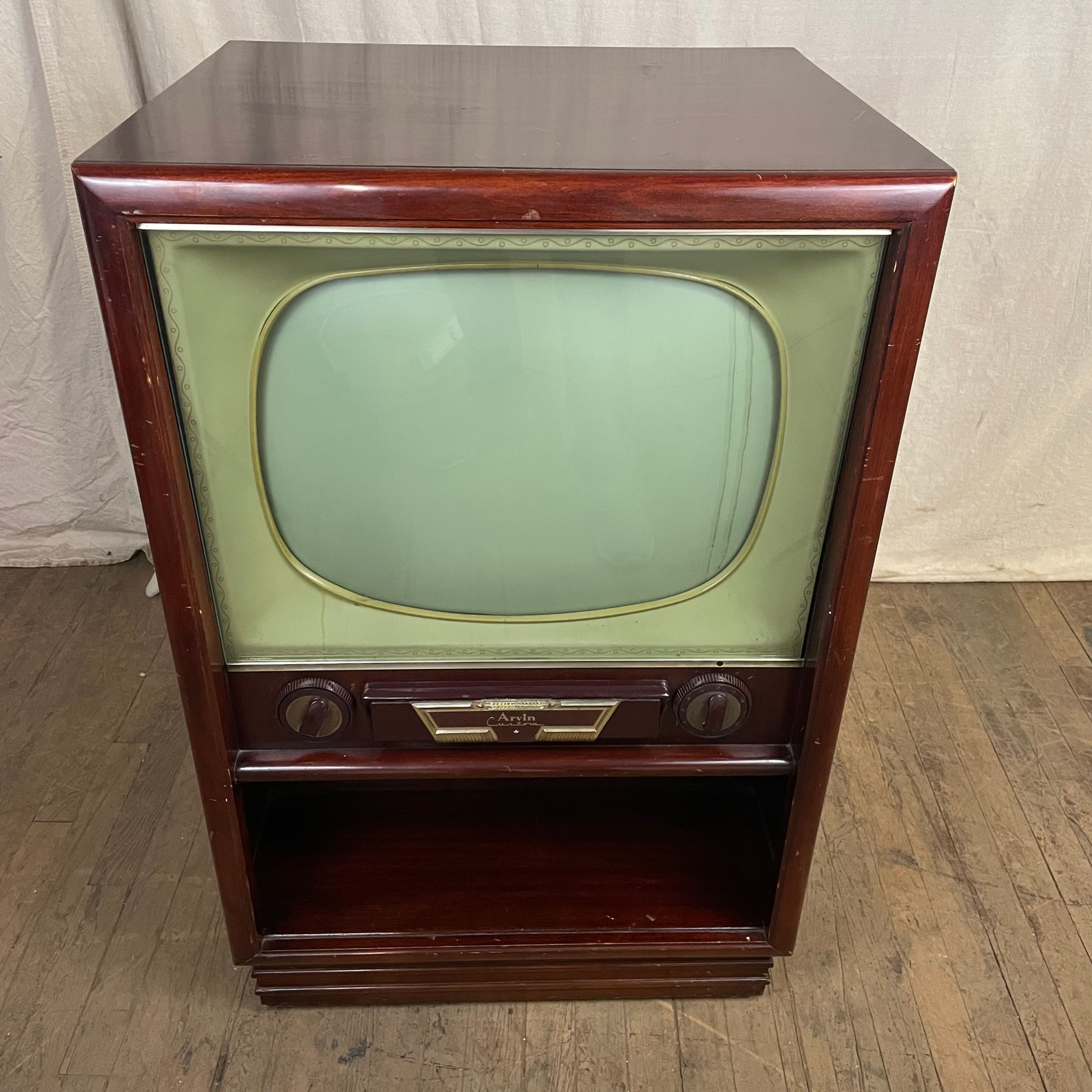 Arvin Dark Wood TV Console Set