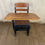 Thumbnail: Black Metal & Wood School Desk w/ Chair