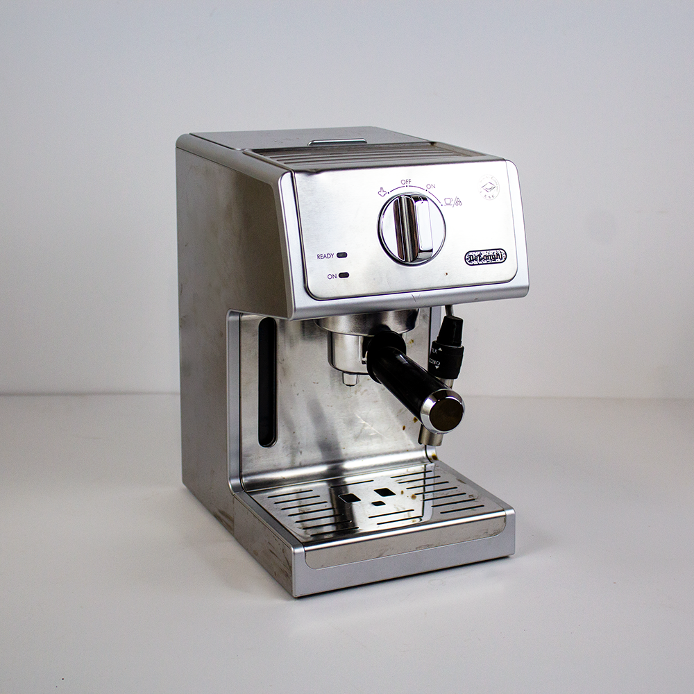 Silver Modern Espresso Machine