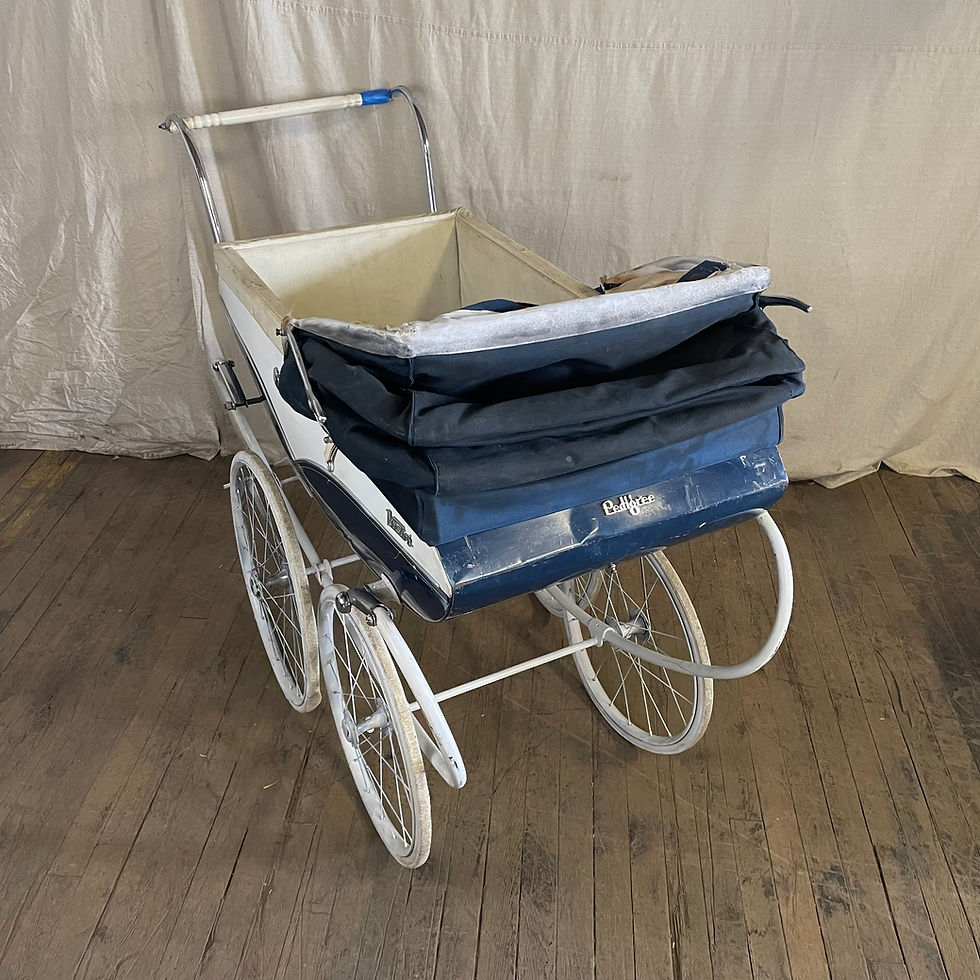 Thumbnail: Blue Pedigree Victor Pram Baby Carriage