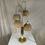 Thumbnail: Gold Wicker Rattan 3 Way lamp
