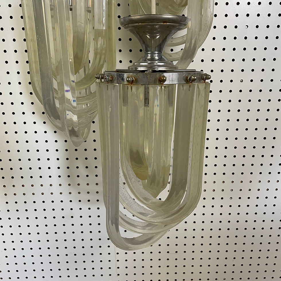 Thumbnail: 3 Acrylic Light Flush Ceiling Light Fixture