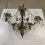 Thumbnail: Antique Gilded Brass & Crystal Chandelier