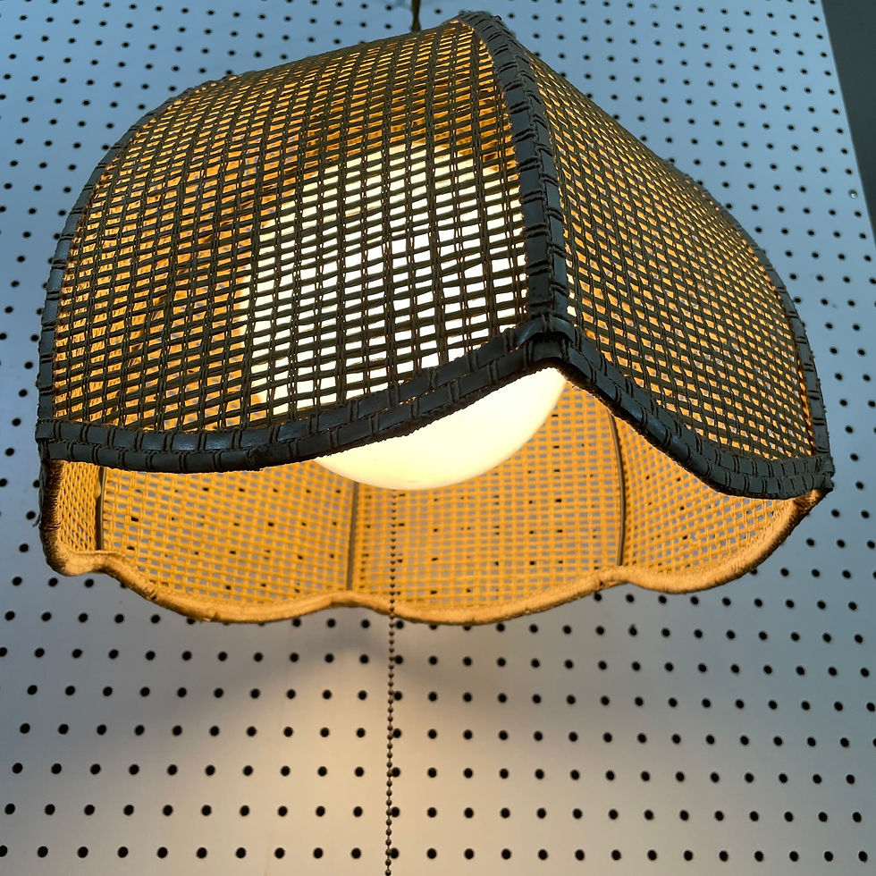 Thumbnail: Rattan Shade Hanging Lamp/Light Fixture