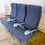 Thumbnail: Blue Airplane Seats (Bank of Three)