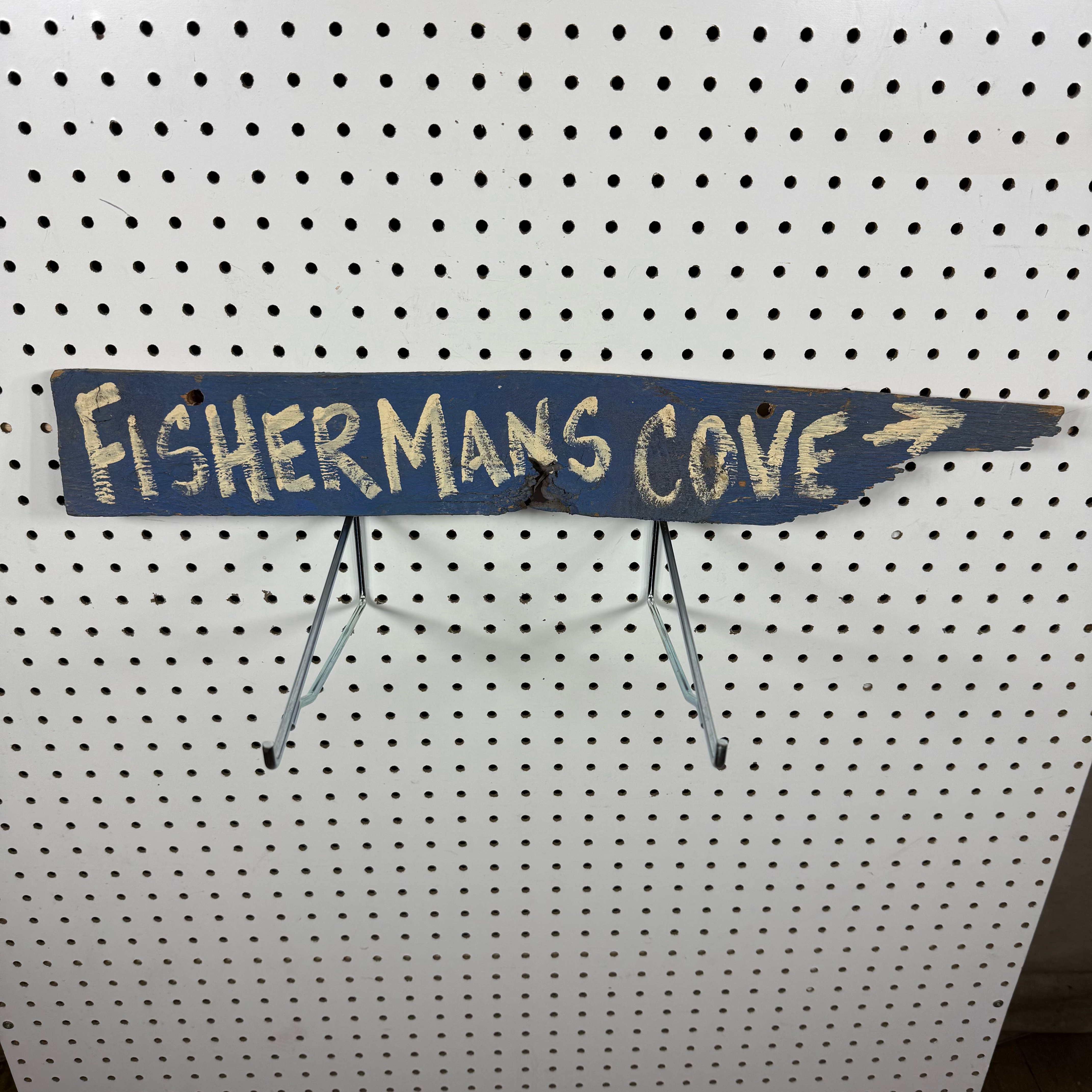 Fisherman's Cove Driftwood Painted Directional Sign