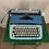 Thumbnail: Blue Smith Corona Galaxie 12 Typewriter