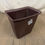 Thumbnail: Small Brown 70's Trash Can Waste Basket w/ Daises