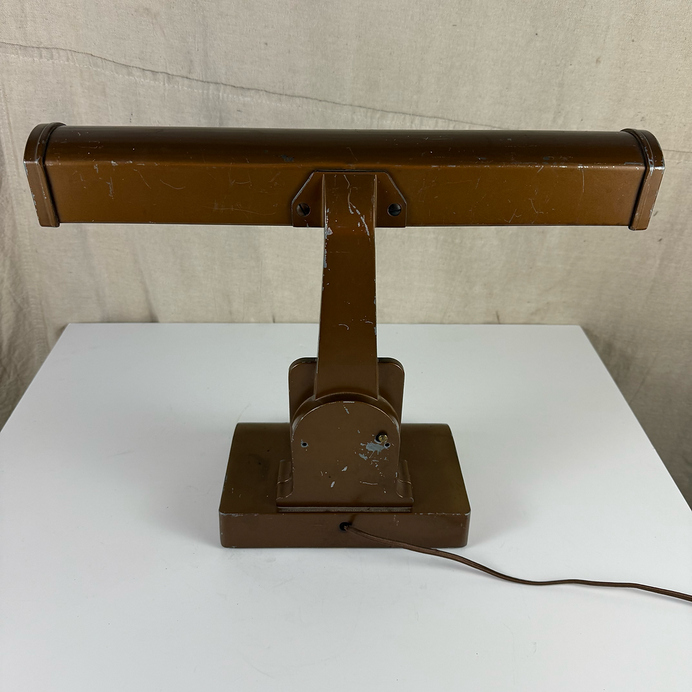 Thumbnail: Copper Clock Metal Desk Lamp