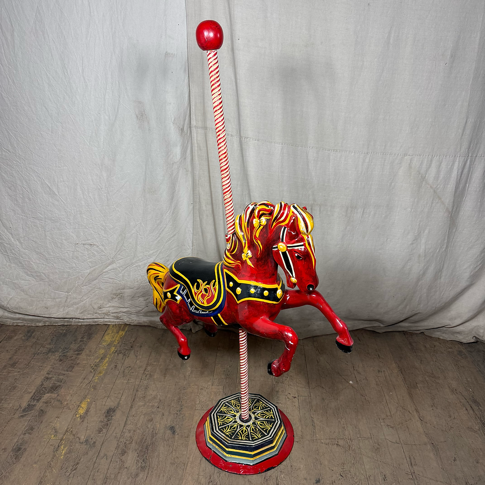 Thumbnail: Small Red Carousel Horse
