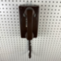 Brown Push Button Wall Telephone