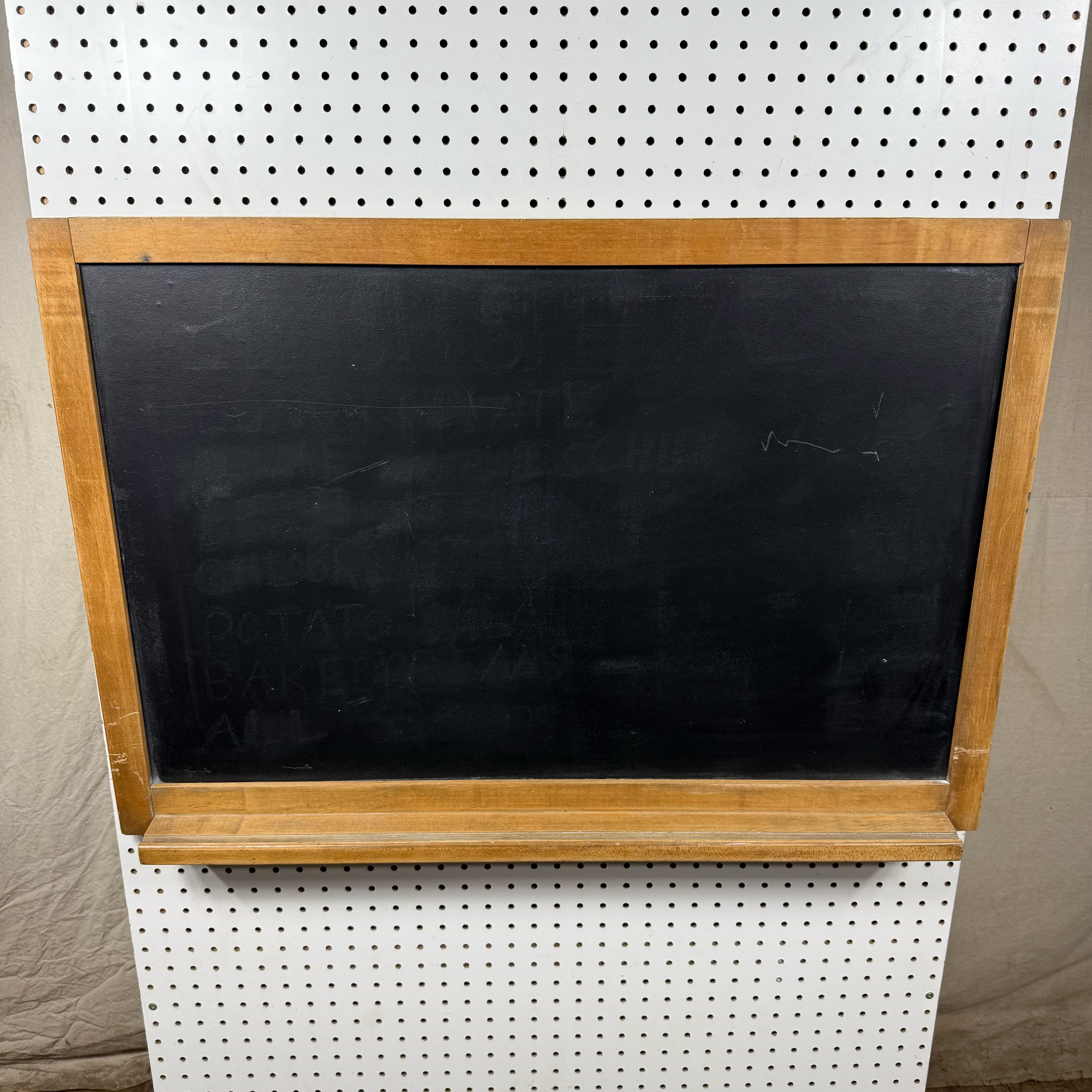 Black Chalkboard Blackboard w/ Chalk Well