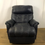 Thumbnail: Black Leather Reclining Armchair